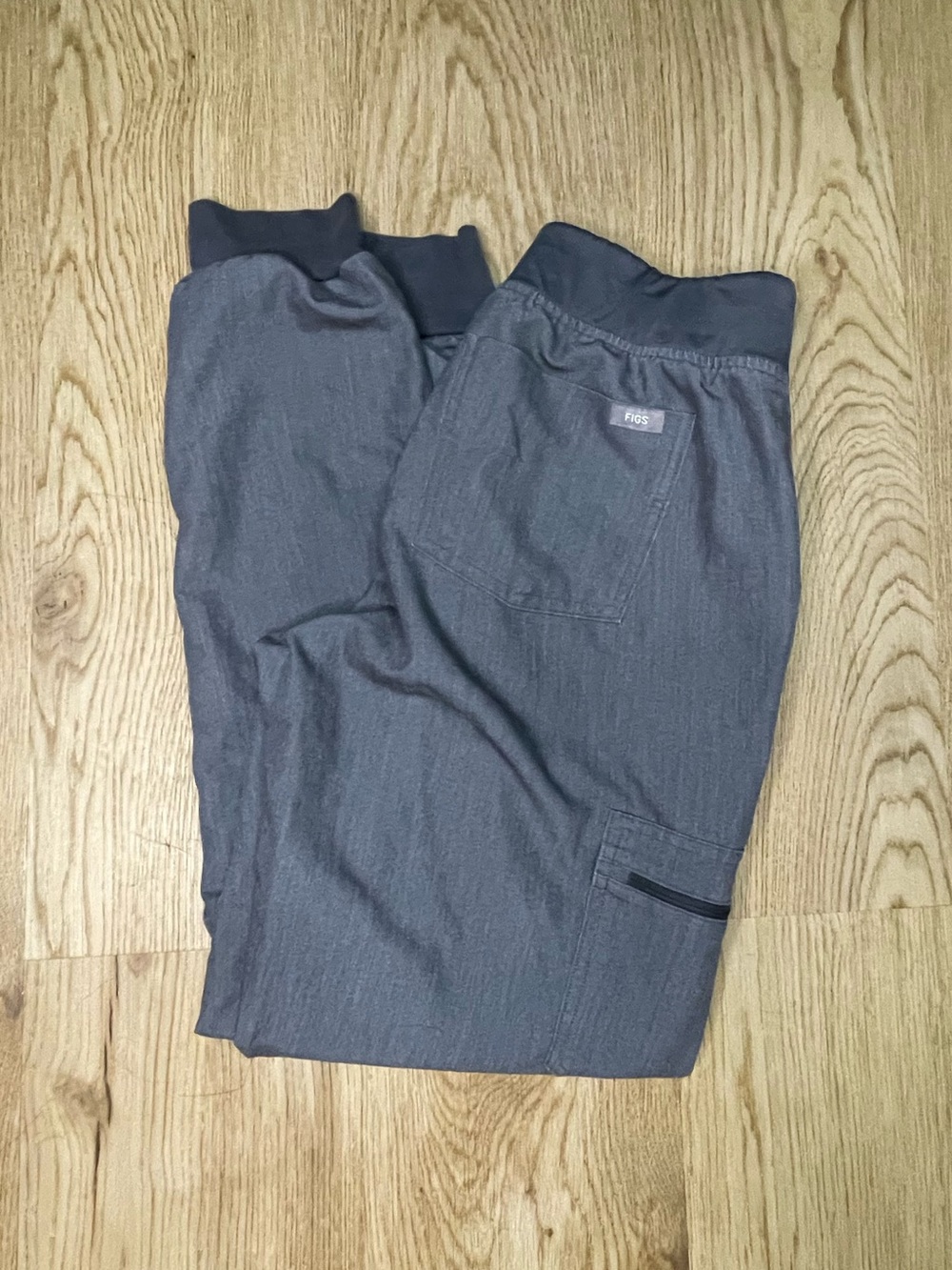 Figs Dark Charcoal Grey Jogger Scrub Pants